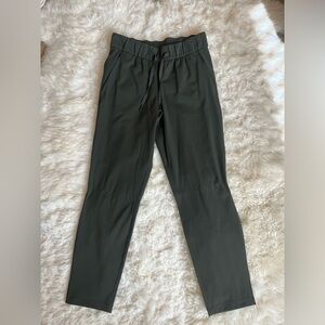Dark Green LuluLemon Joggers, Straight Leg, Size 4